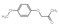 1-(4-甲氧基苯氧基)-2-丙酮结构式