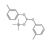 bis(3-methylphenyl) trimethylsilyl phosphite Structure
