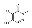4-chloro-5-hydroxy-2-methylpyridazin-3-one Structure