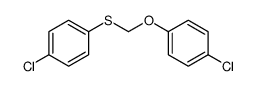 1-chloro-4-[(4-chlorophenoxy)methylsulfanyl]benzene结构式