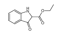 2-ethoxycarbonyl-1,2-dihydroindol-3-one结构式