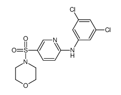 N-(3,5-dichlorophenyl)-5-morpholin-4-ylsulfonylpyridin-2-amine Structure