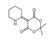 2,2-Dimethyl-5-(2-piperidinylidene)-1,3-dioxane-4,6-dione结构式