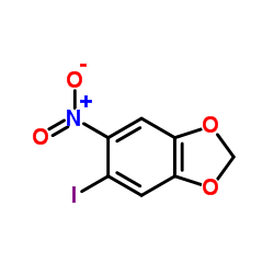 5-Iodo-6-nitro-1,3-benzodioxole Structure