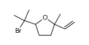 5-(1'-bromo-1'-methyl) ethyl-2-methyl-2-vinyltetrahydrofurane Structure