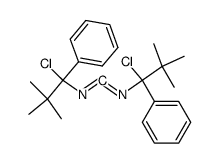 bis(1-chloro-2,2-dimethyl-1-phenylpropyl)methanediimine结构式