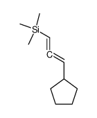 3-cyclopentyl-1-trimethylsilyl-1,2-propadiene Structure