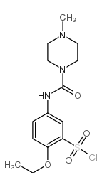 2-乙氧基-5-[(4-甲基哌嗪-1-羰基)-氨基]-苯磺酰氯结构式