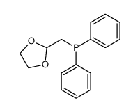 1,3-dioxolan-2-ylmethyl(diphenyl)phosphane Structure