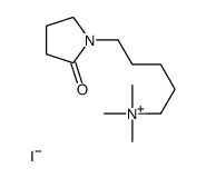 trimethyl-[5-(2-oxopyrrolidin-1-yl)pentyl]azanium,iodide Structure