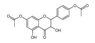 7-acetoxy-2-(4-acetoxy-phenyl)-3,5-dihydroxy-chroman-4-one结构式