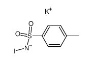 N-iodo-N-potassio-p-toluenesulphonamide结构式