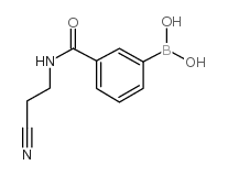 (3-((2-Cyanoethyl)carbamoyl)phenyl)boronic acid Structure