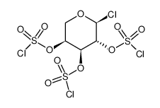 α-L-arabinopyranosyl chloride 2,3,4-tri(chlorosulphate)结构式