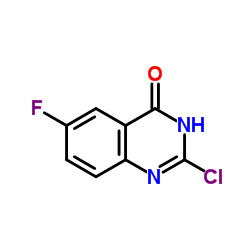2-氯-4-氧-6-氟喹唑啉结构式