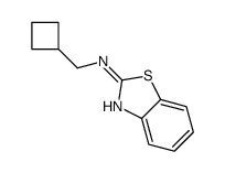2-Benzothiazolamine,N-(cyclobutylmethyl)-(9CI) Structure
