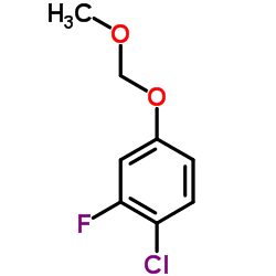 1-Chloro-2-fluoro-4-(methoxymethoxy)benzene结构式