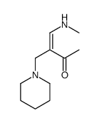 4-(methylamino)-3-(piperidin-1-ylmethyl)but-3-en-2-one结构式