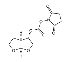 2,5-dioxopyrrolidin-1-yl ((3S,3aS,6aR)-hexahydrofuro[2,3-b]furan-3-yl) carbonate结构式
