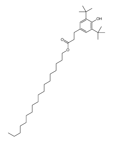Stearyl beta-(3,5-di-tert-butyl-4-hydroxyphenyl)propionate structure