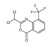 2-(dichloromethyl)-8-(trifluoromethyl)-3,1-benzoxazin-4-one结构式