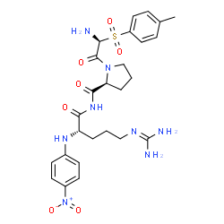 N-alpha-p-Tos-gly-pro-arg-p-nitroanilide结构式