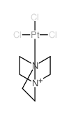 1,4-diazabicyclo[2.2.2]octane; trichloroplatinum structure
