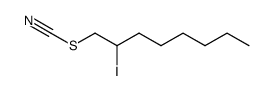 2-iodo-1-thiocyanato-octane Structure