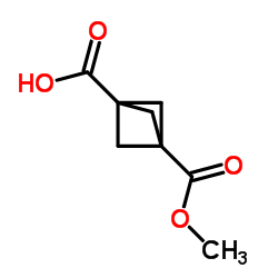 双环[1.1.1]戊烷-1,3-二甲酸单甲酯结构式