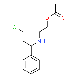 benzyl-2-acetoxyethyl-2'-chloroethylamine结构式