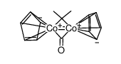 (μ-(2-propylidene))(μ-carbonyl)bis((η5-cyclopentadienyl)cobalt)结构式