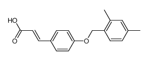 3-(4-((2,4-dimethylbenzyl)oxy)phenyl)acrylic acid结构式
