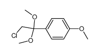 2-chloro-1,1-dimethoxy-1-(4-methoxyphenyl)ethane结构式