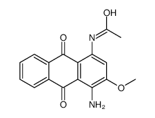 N-(4-amino-9,10-dihydro-3-methoxy-9,10-dioxo-1-anthryl)acetamide结构式