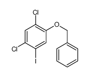 1-(benzyloxy)-2,4-dichloro-5-iodobenzene结构式