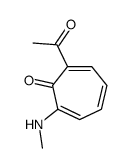 2-acetyl-7-(methylamino)cyclohepta-2,4,6-trien-1-one Structure
