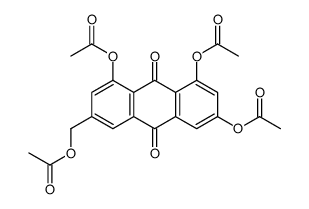 (4,5,7-triacetyloxy-9,10-dioxoanthracen-2-yl)methyl acetate Structure