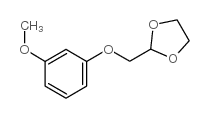 2-(3-甲氧基苯氧基甲基)-[1,3]二氧戊环结构式