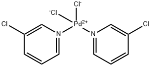 钯,二氯双(3-氯吡啶-κN)-, (SP-4-1)-结构式