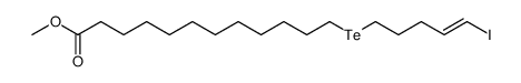 methyl 18-iodo-13-tellura-17-octadecenoate Structure