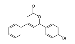 1-phenyl-3-(4-bromophenyl)-3-acetoxy-1-propene结构式