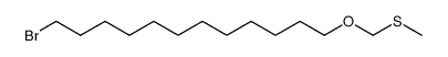 (((12-bromododecyl)oxy)methyl)(methyl)sulfane结构式