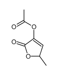 (2-methyl-5-oxo-2H-furan-4-yl) acetate Structure
