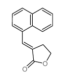 3-(naphthalen-1-ylmethylidene)oxolan-2-one结构式