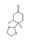4β(2'-1',3'-dithiolan)-4α,5α-dimethylcyclohex-2-enone Structure