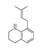 8-(3-methylbut-2-enyl)-1,2,3,4-tetrahydroquinoline结构式