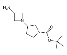 3-(3-氨基-氮杂啶-1-基)-吡咯烷-1-羧酸叔丁酯结构式