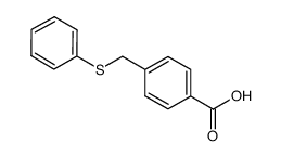 4-[(苯基硫代)甲基]苯甲酸结构式