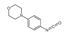 4-(4-异氰酸苯酯)吗啉结构式
