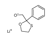 Lithium; (2-phenyl-[1,3]oxathiolan-2-yl)-methanolate Structure